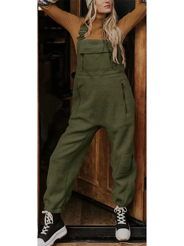 Variant image for Damen-Jumpsuit Fleece mit Reißverschluss Modernes Design-6