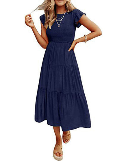 Damen-Sommerkleid, leicht und luftig, für Mittsommer und Fest 6