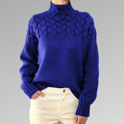 Variantenbild für Damenpullover modern vielseitig 100% Baumwolle komfortable Passform-11