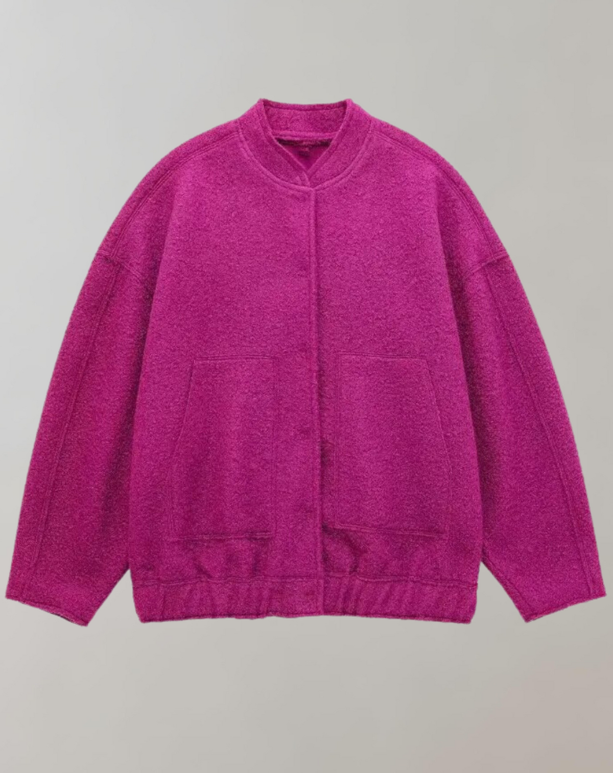 Damenjacke Bomber Lässig Polyester mit dekorativem Design 7