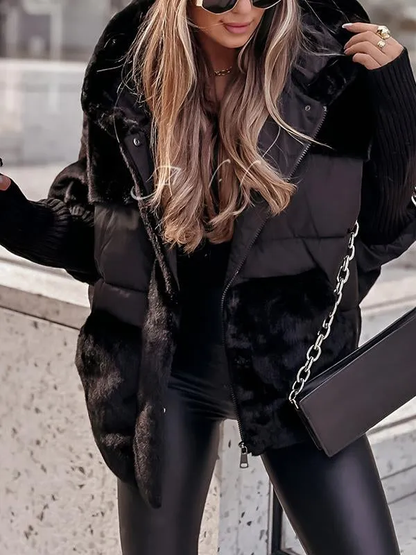 Damen-Bomberjacke mit Kapuze aus nachhaltigem Material – moderne Passform und praktische Taschen, Jacken für Damen 6