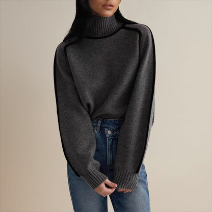 Damenpullover, klassisches Design, 100 % Polyester-3