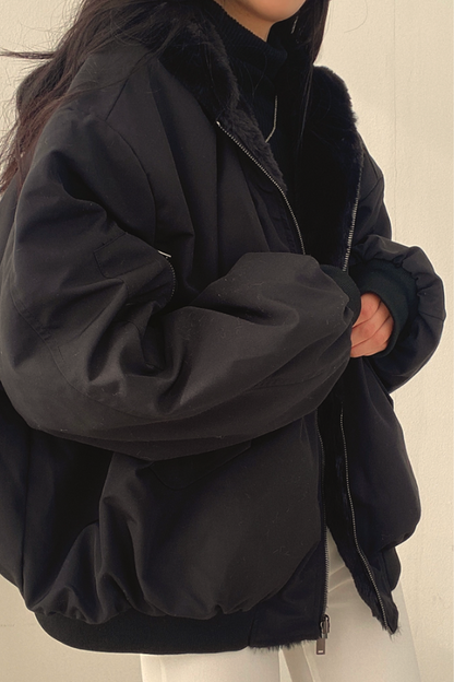 Herren-Winterjacke, wasserdicht, schlichtes Polyester-5