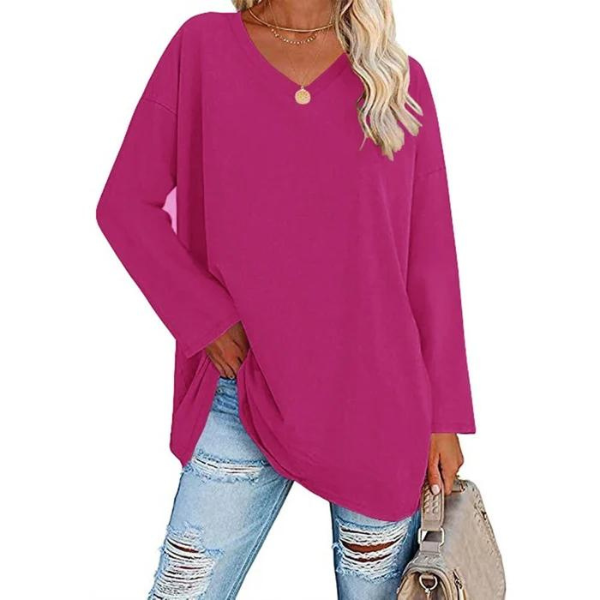 Damen-Strickpullover, lässiger weicher Stoff-4