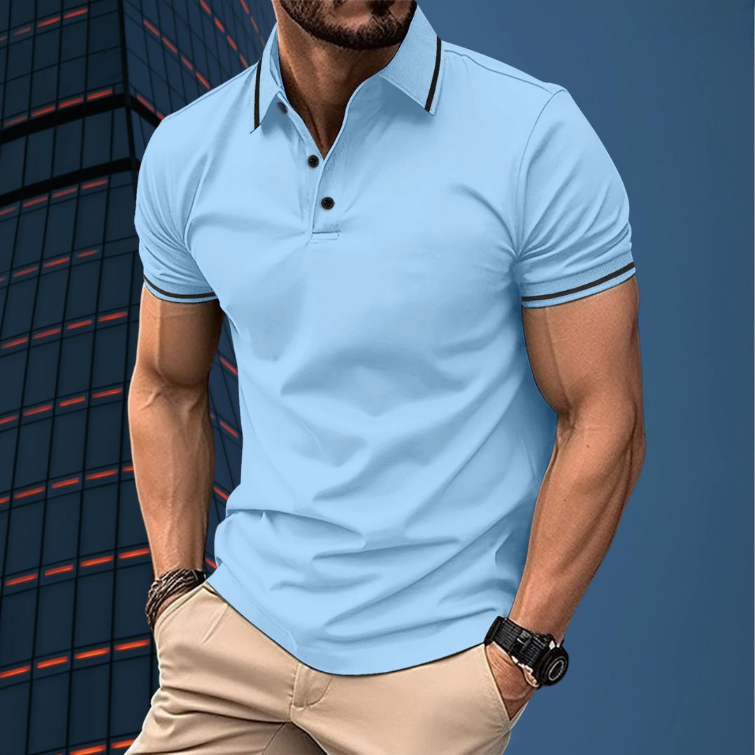 Variantenbild für Herren-Poloshirt klassisches Design aus 100 % Baumwolle-7