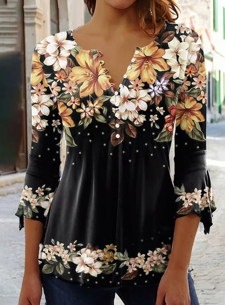 Moderne, elegante Damenbluse aus 100% Baumwolle-1