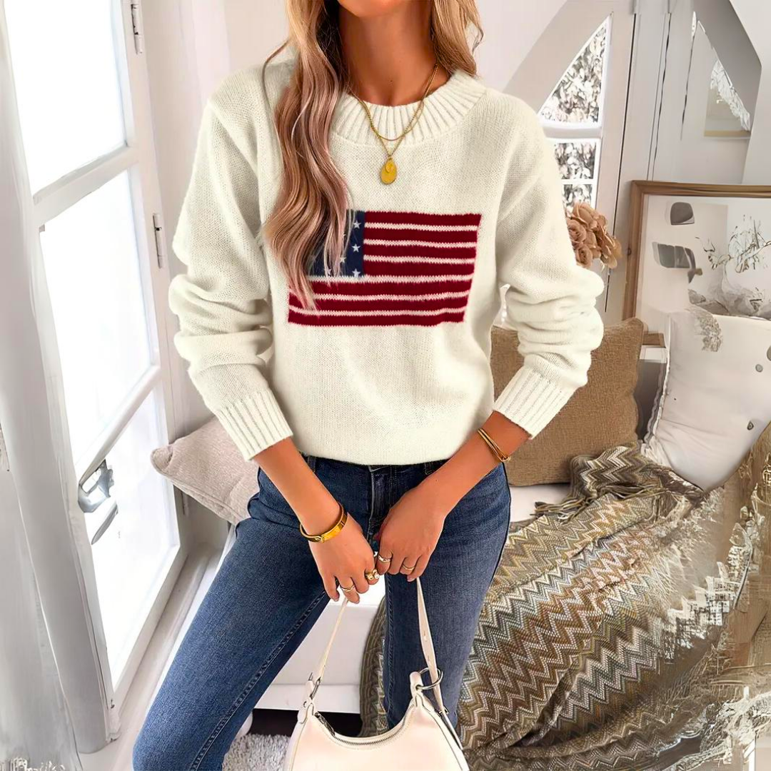 Damen-Strickpullover, aus schlichtem Design aus hochwertigem Material 1