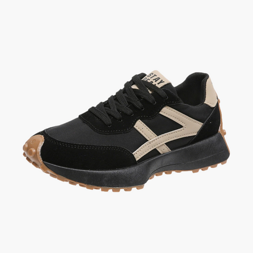 Damen-Retro-Sneaker, Wildleder-Details, gepolsterte Sohle-1
