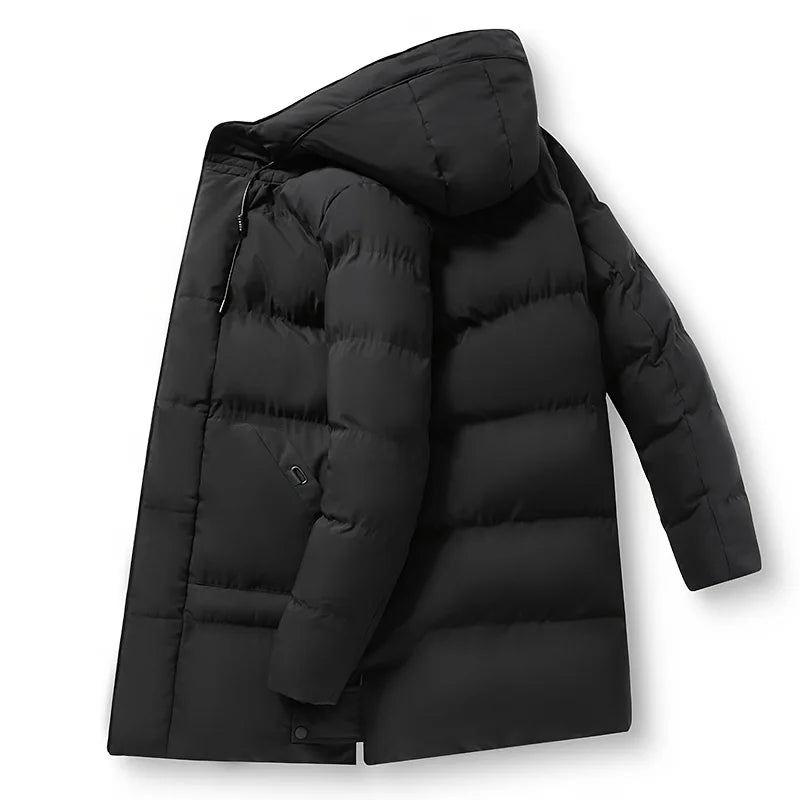 Herren-Winterjacke, elegant, Synthetik, Isolierung-4