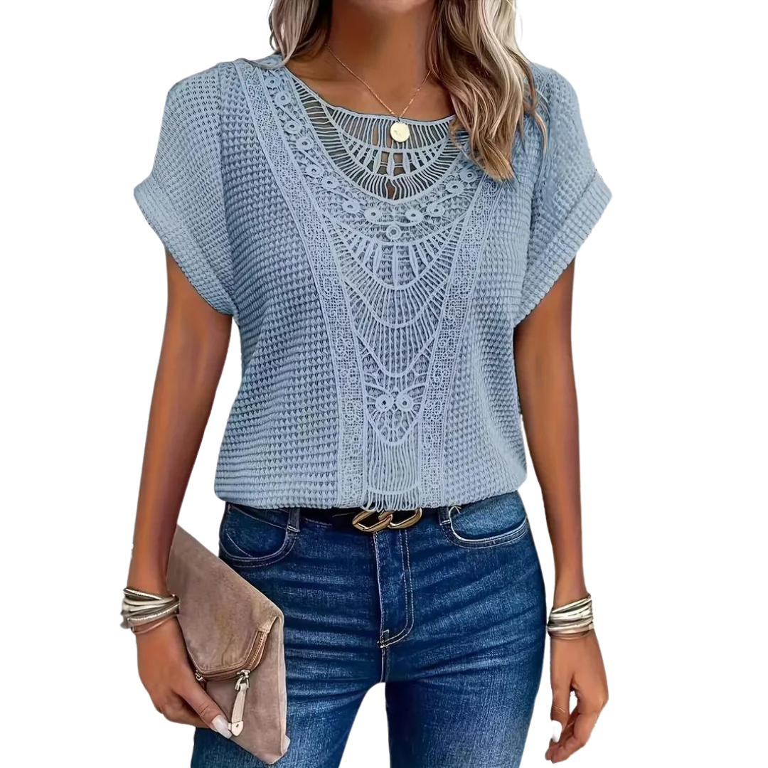 Variant image for Damen-T-Shirt, kurzärmeliges Casual, Polyester-11