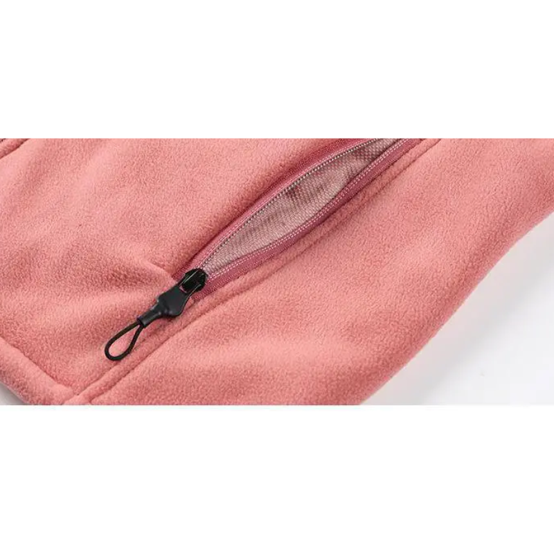 Damenjacke Leicht Fleece mit Reißverschluss für Outdoor-Aktivitäten-5
