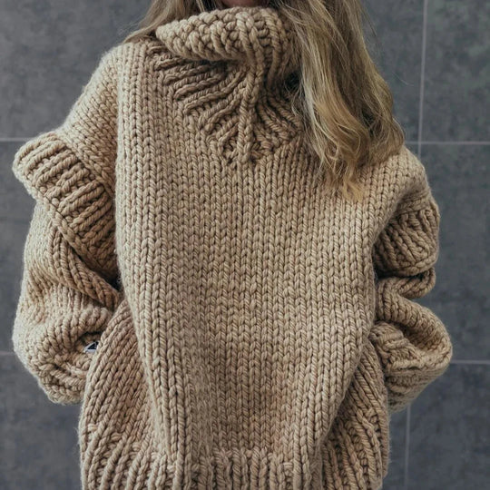 Damen-Pullover, Winter-Schildpatt, weicher Stoff-6