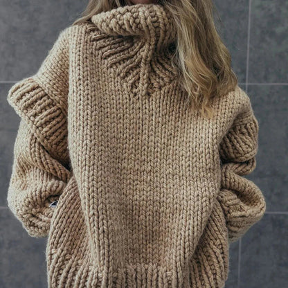 Damen-Pullover, Winter-Schildpatt, weicher Stoff-6