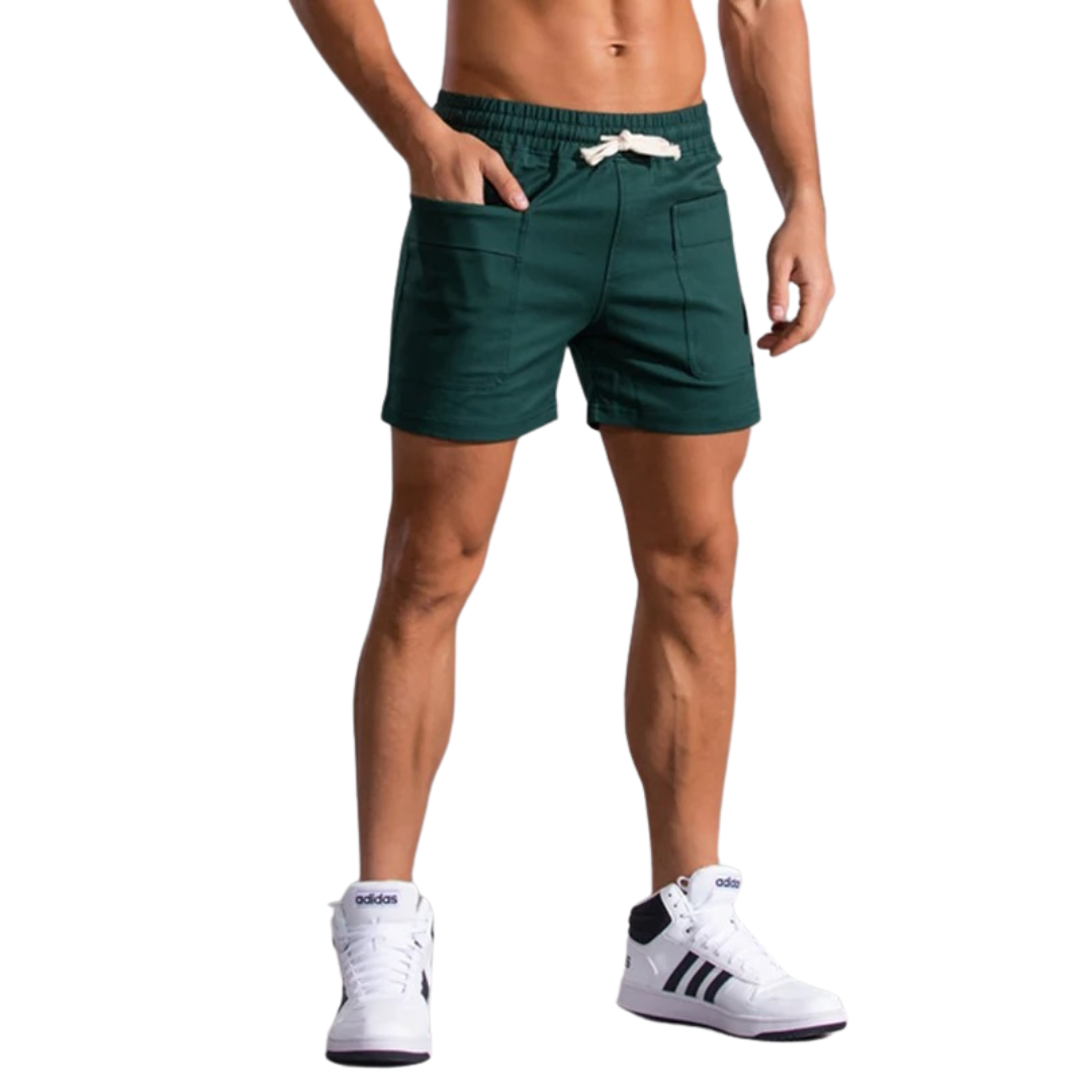 Damen-Shorts, Boho, elastischer Bund, Baumwolle-6