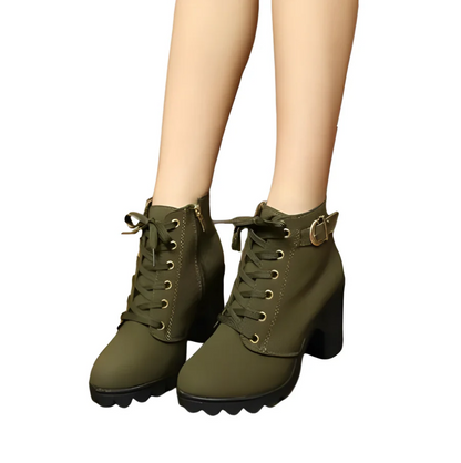 Damen-Stiefel, traditionelles Design, synthetische Materialien-4