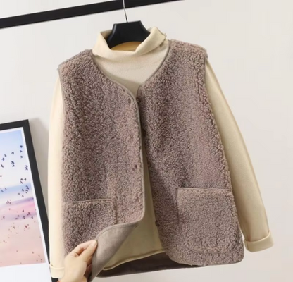 Variant image for Damen-Fleeceweste, dick, ärmellos, weich, Fleece-9