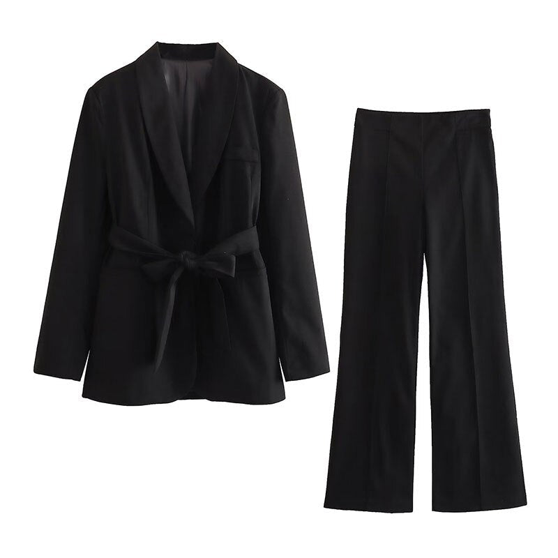 Kostüm für Damen, 2-teilig, Blazer und Hose aus Polyester und Elasthan – elegantes und zeitloses Design 8