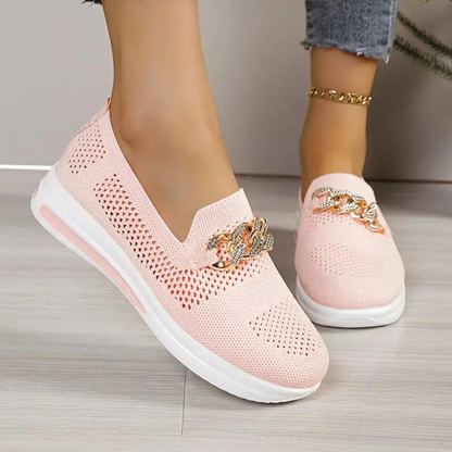 Damen-Sneaker, Slip-On, atmungsaktives Netzmaterial 4