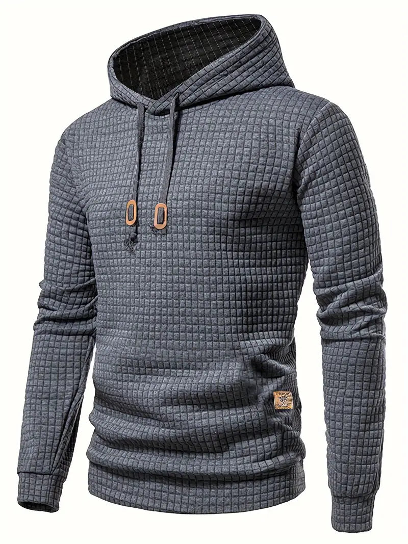 Herren-Hoodie, lässig, 100 % Baumwolle, für Frühling und Herbst 3