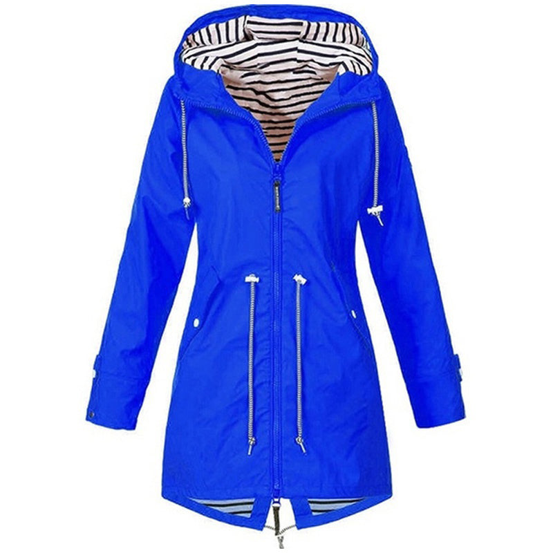 Damenjacke mit Kapuze und warmem Futter, femininer Schnitt, hochwertiges Material 4