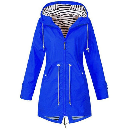 Damenjacke mit Kapuze und warmem Futter, femininer Schnitt, hochwertiges Material 4
