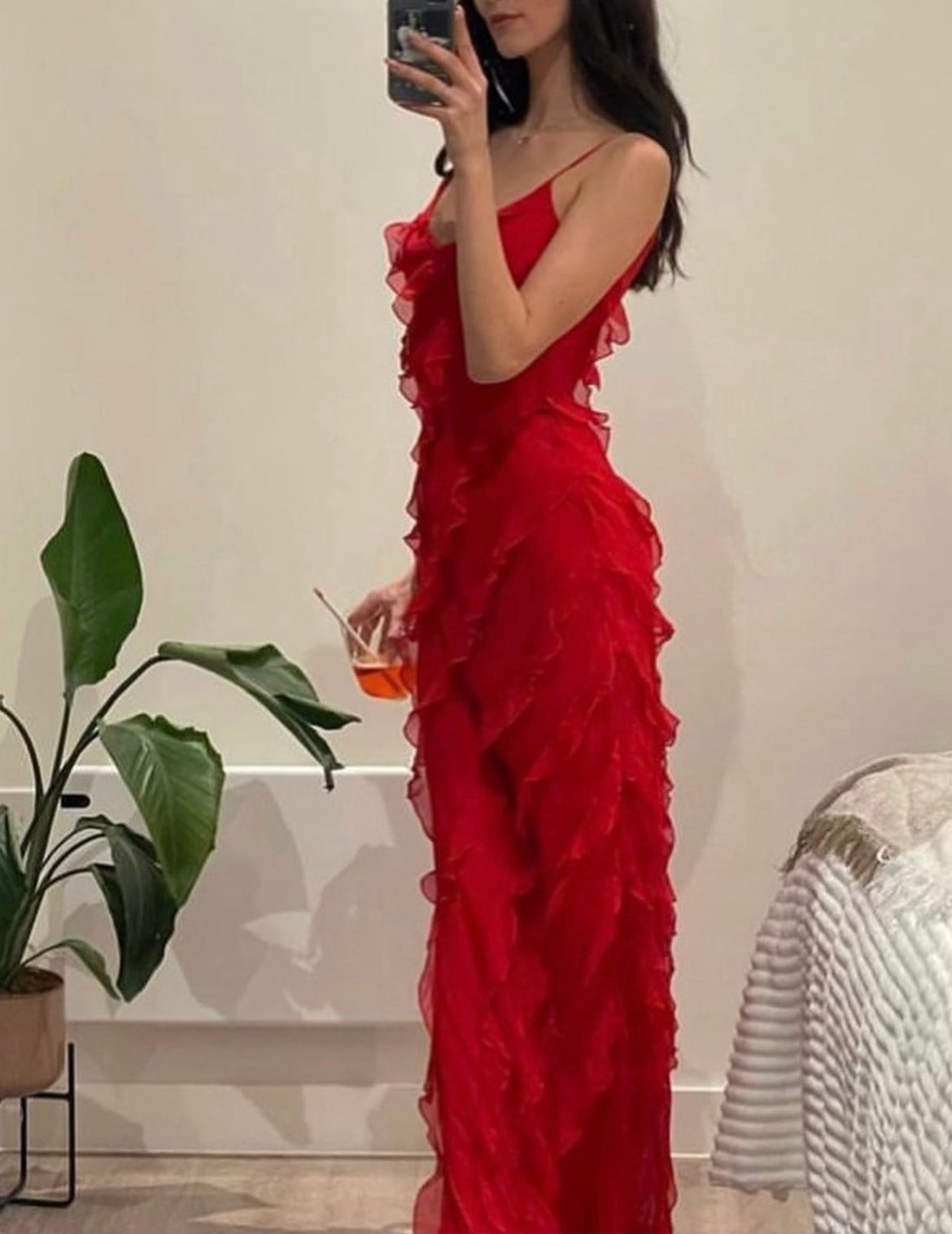 Damen-Kleid, fließende Silhouette, leichter Stoff-5