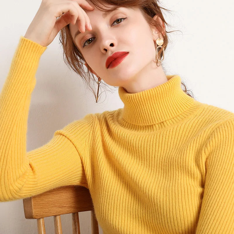 Variant image for Damen-Rollkragenpullover, Oversized Acrylmischung-7