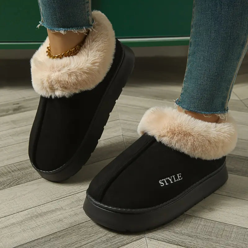 Variant image for Gefütterte Damen-Winterstiefel, dicke Sohle, trendiges Design-1