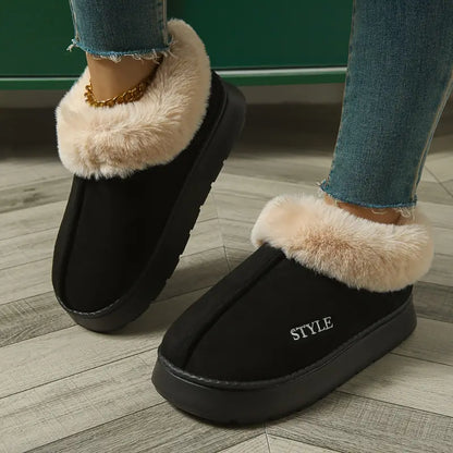 Variant image for Gefütterte Damen-Winterstiefel, dicke Sohle, trendiges Design-1