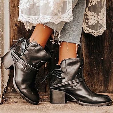 Damen-Stiefeletten aus Leder, elegant, komfortabel-4