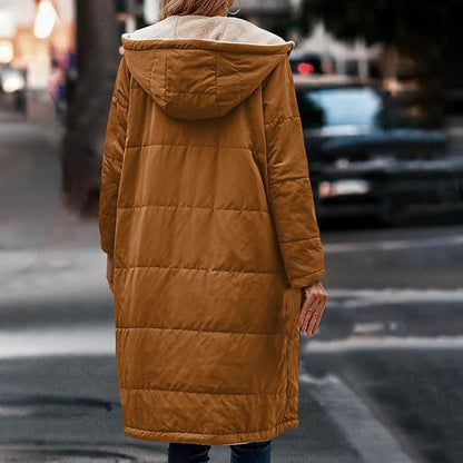 Halblange Damenjacke aus Polyester mit doppelseitigem Fleecefutter – moderne Jacke für kalte Tage 6