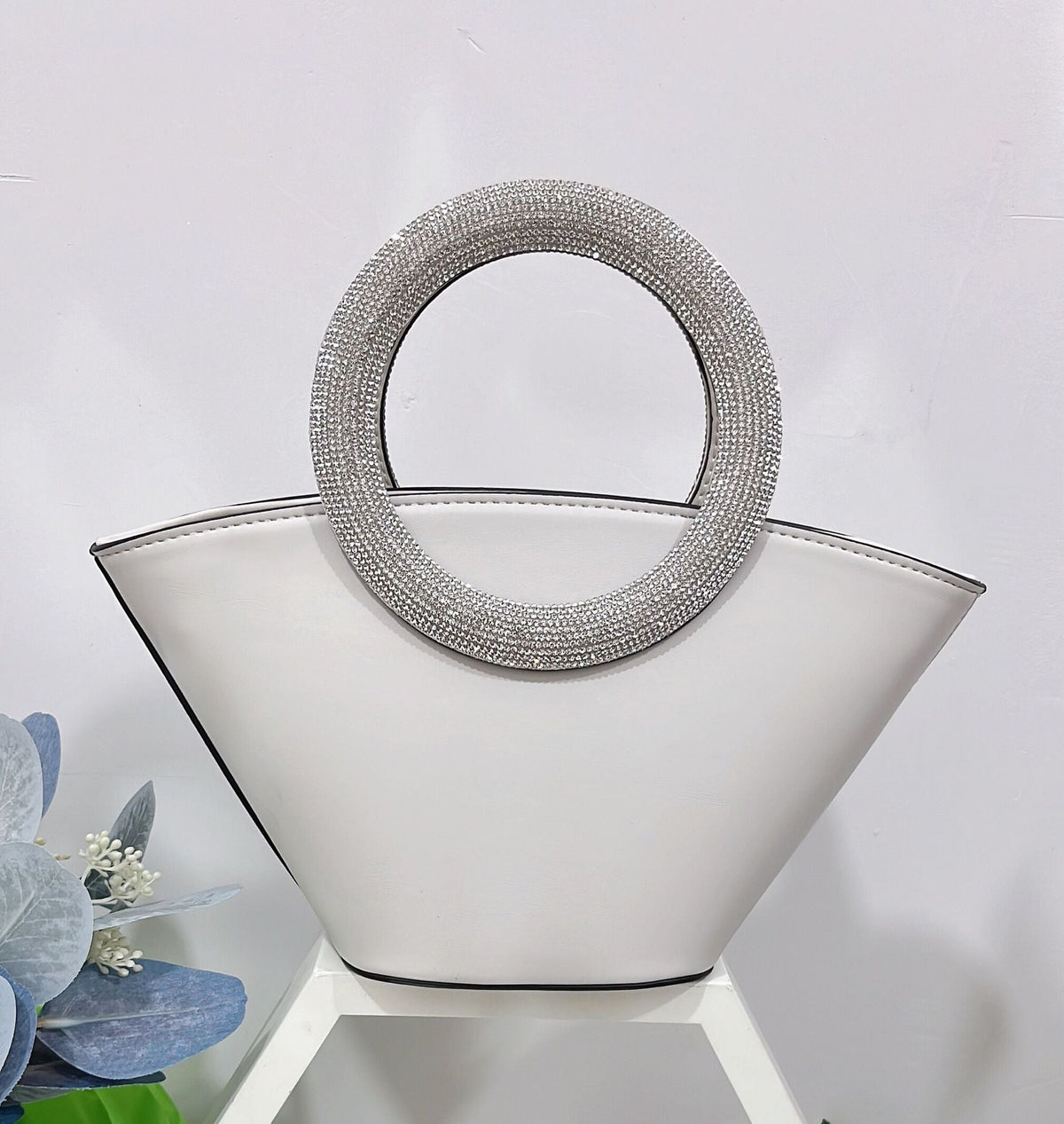 Damen-Bucket-Bag aus PU-Material mit dreidimensionaler Außentasche-5