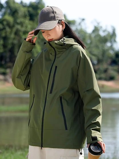 Damenmantel wasserdicht und winddicht mit praktischen Taschen – hochwertiges Material für Outdoor-Aktivitäten 10
