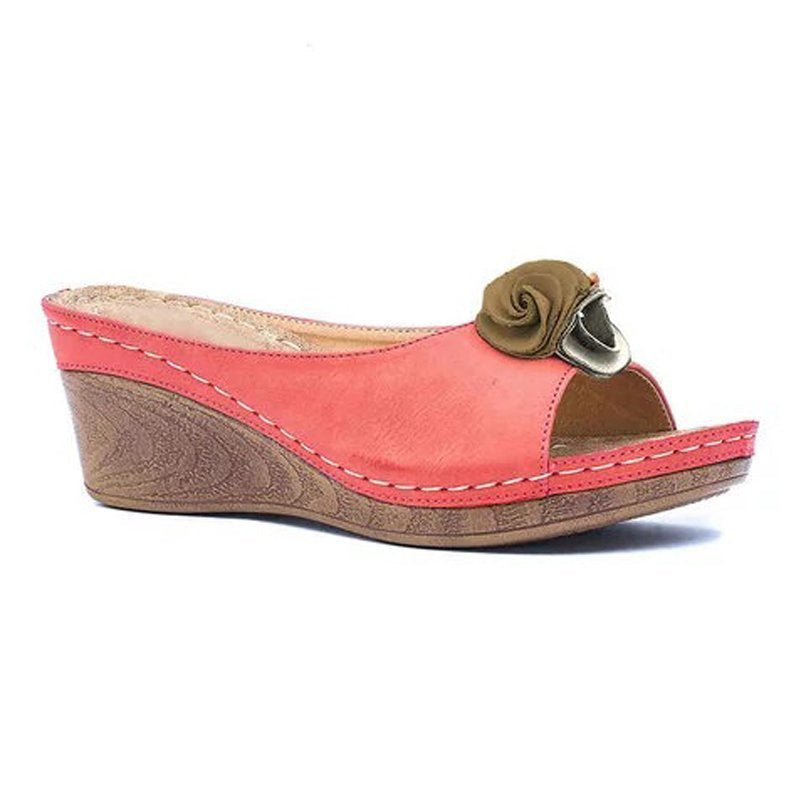 Damen-Zehentrenner, Blumenmuster, Kunstleder-2
