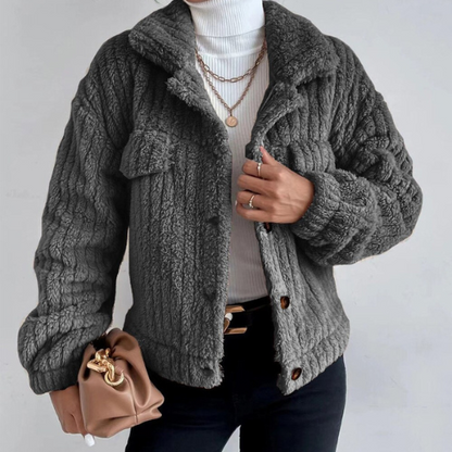 Damenjacke Dickes Modernes Polyester für Kalte Tage-4