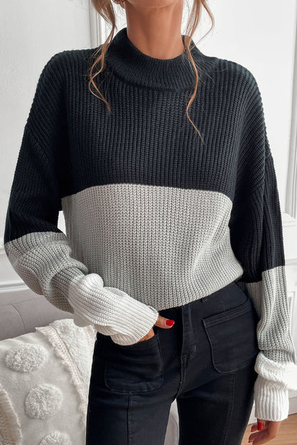 Damen-Pullover, halber Rollkragen, Acryl-4