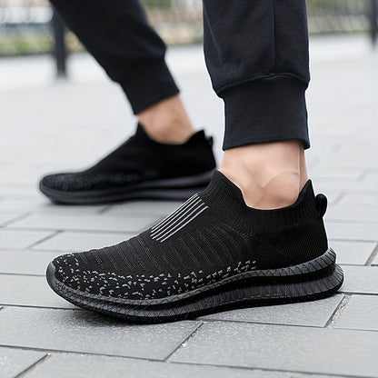 Damen-Sneakers, Slip-on, atmungsaktives Strickdesign-1