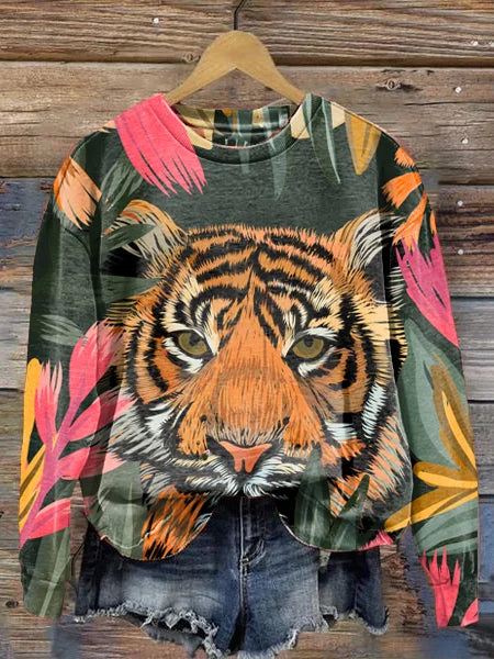 Variant image for Damen-Pullover, gestricktes weiches Material, Tiermuster-7