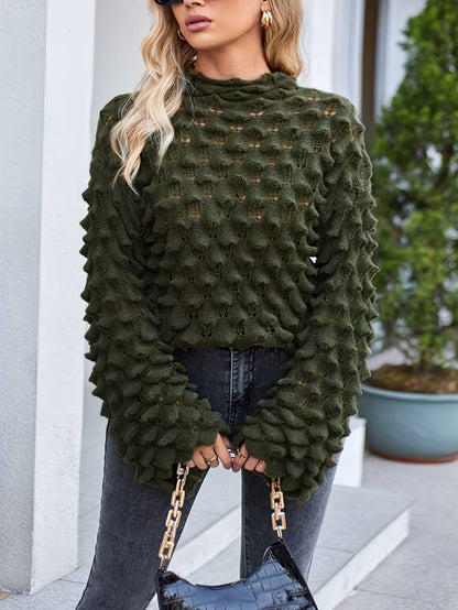 Damen-Strickpullover, mit Schalenmuster aus weicher Qualität 3