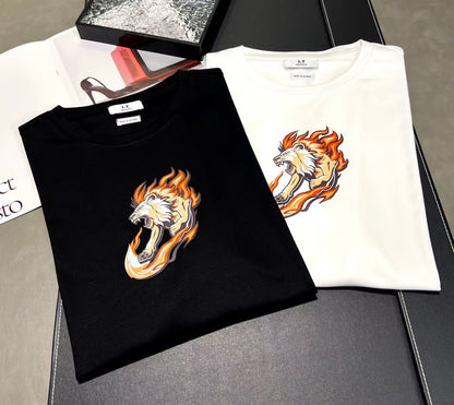 Damen-Langarm-T-Shirt mit Tiermotiv, 100 % Baumwolle-4