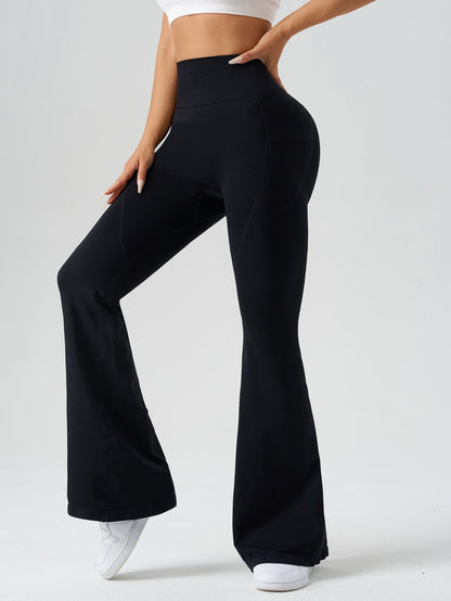 Hochtaillierte Blumenhosen für Frauen aus Polyester und Elastan – bequeme und figurbetonte Passform, mehrere Größen 6