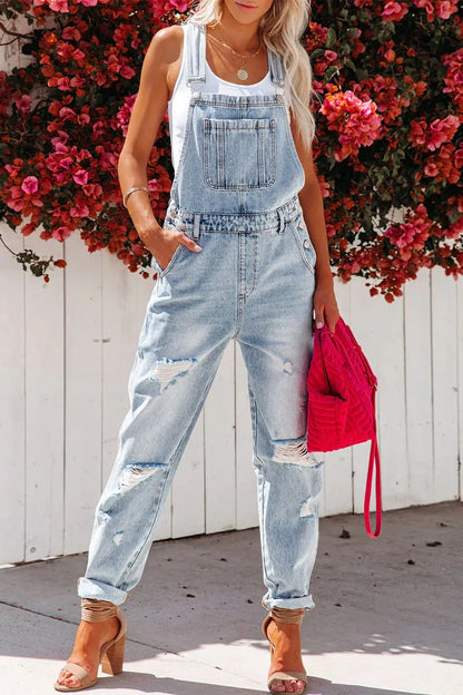 Damen-Overall, klassisches Design, langlebiger Denim 3