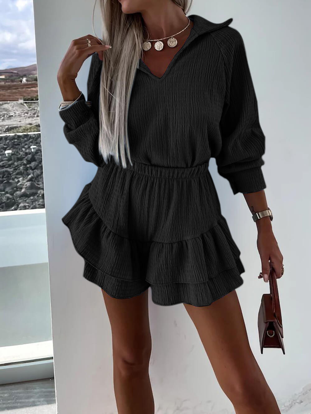 Luftige Damen-Shorts aus 100% Baumwolle-3