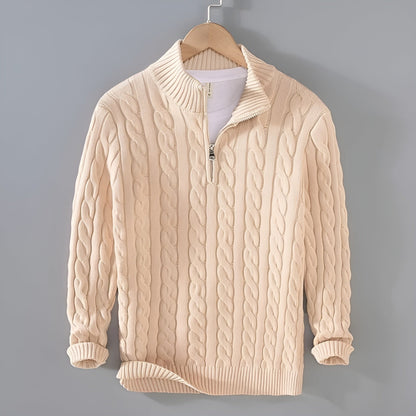 Herren-Pullover, Zip, geflochten, Design für, kaltes Wetter 1