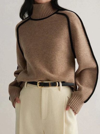 Damen-Rollkragenpullover, weiches Acryl 2