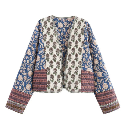 Damenjacke Wendbar Gesteppt Polyester für Frauen-3