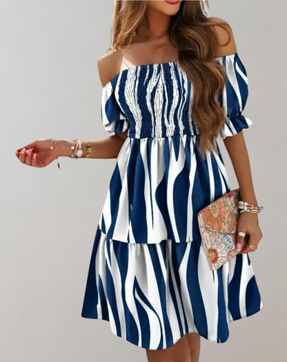 Damen-Strandkleid, Cut-out, Polyester, trendiges Design-4