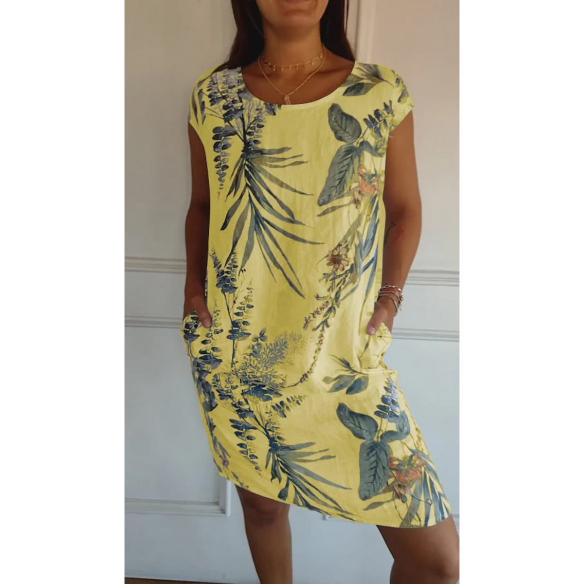 Damenkleid aus weichem Stoffmix mit klassischem Schnitt – für Fest und Alltag geeignet, erhältlich in mehreren Farben und Größen S-XL 8