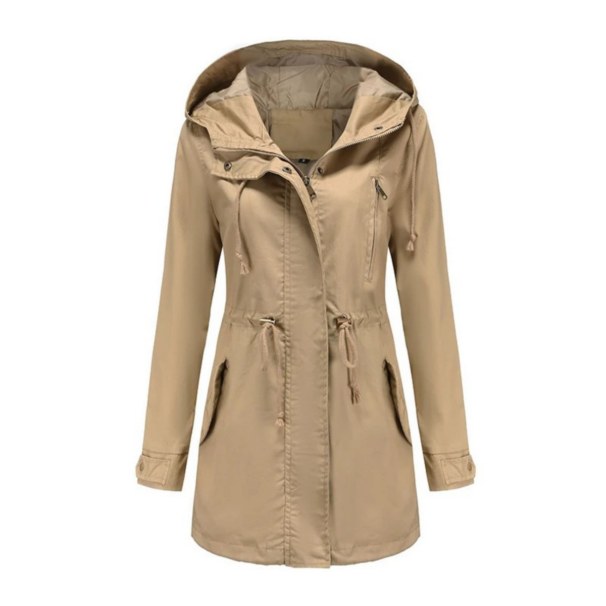 Damen Winterjacke Zeitloses Design Lang Polyester 2