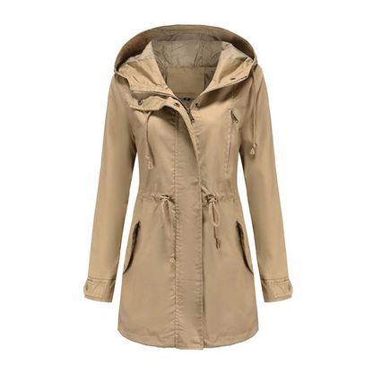 Damen Winterjacke Zeitloses Design Lang Polyester 2